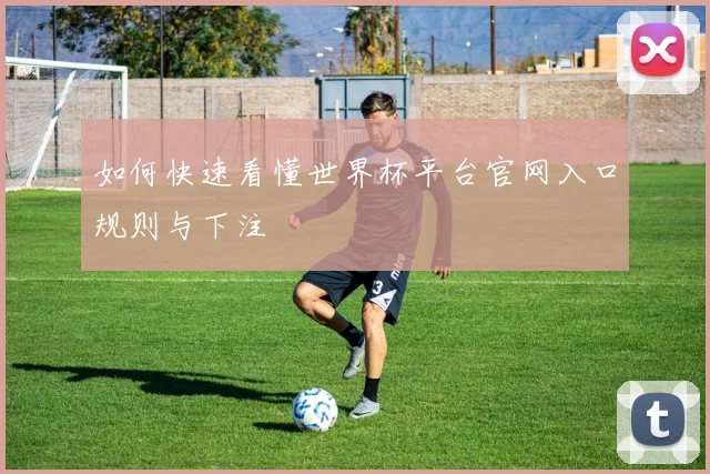 如何快速看懂世界杯平台官网入口规则与下注
